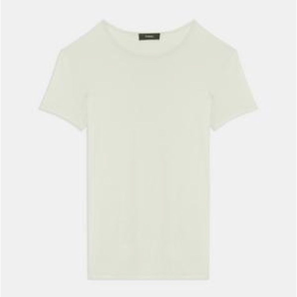 Theory Slim Tee in Organic Cotton (Color: Green) (Size: S)